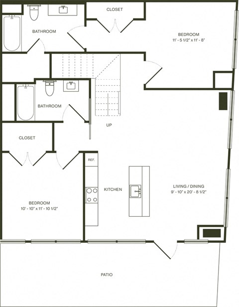 this floor plan is an approximation of our floor plan and may not include everything